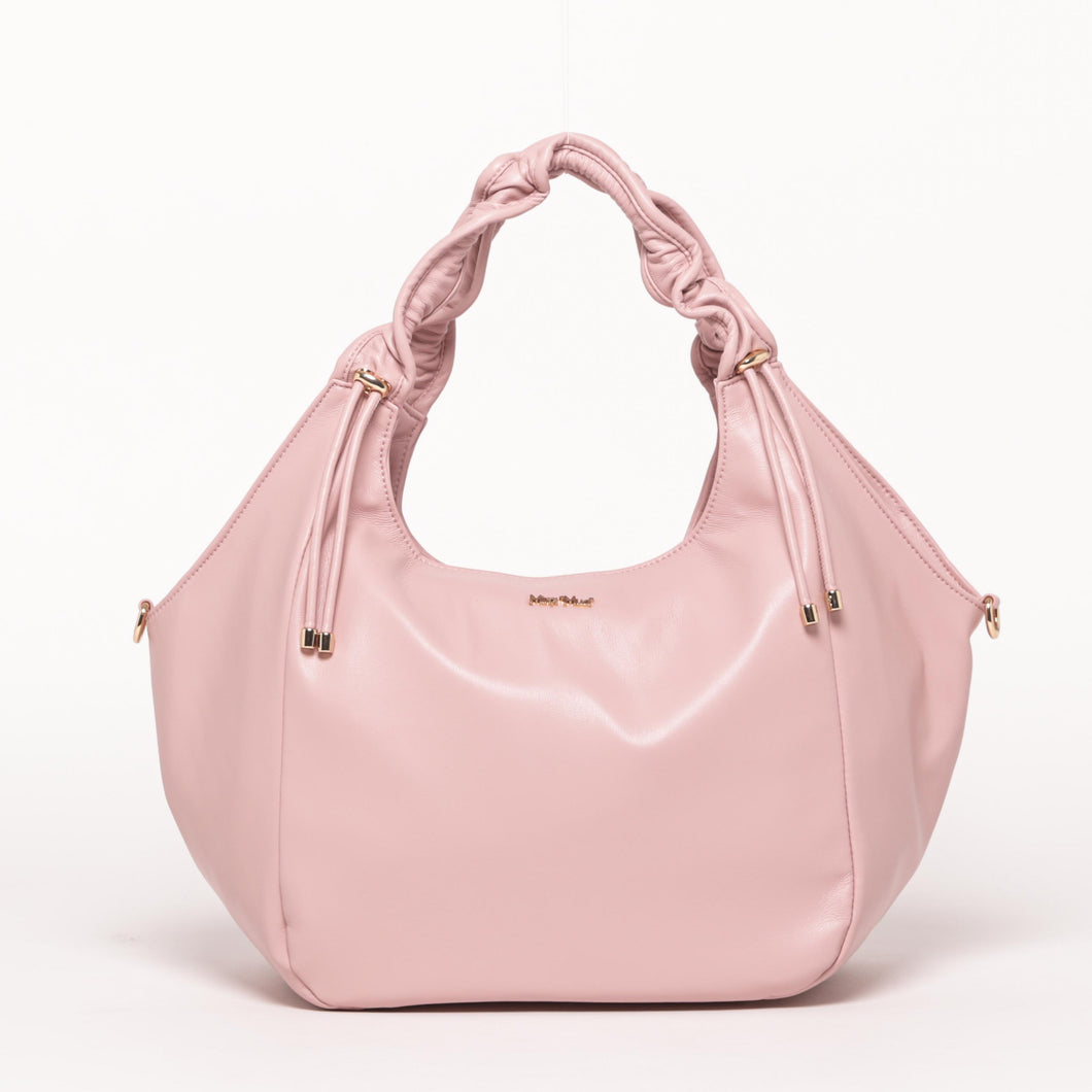 Borsa hobo braccio con arriccio - Cipria | Mimì-Muà Firenze