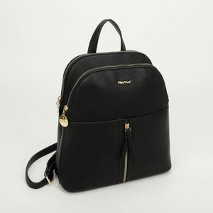 Zaino con dettaglio zip - Nero | Mimì-Muà Firenze
