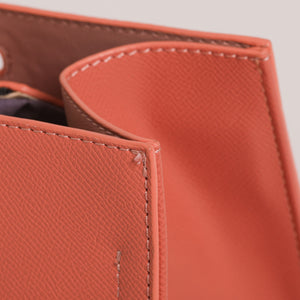 Borsa shopper con manici a contrasto - Corallo | Mimì-Muà Firenze