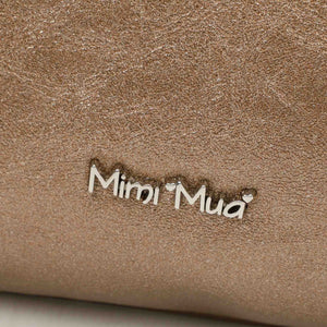 Borsa a busta effetto laminato - Oro | Mimì-Muà Firenze