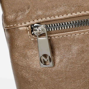 Borsa a busta effetto laminato - Oro | Mimì-Muà Firenze