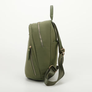 Zaino in nylon morbido - Verde oliva | Mimì-Muà Firenze