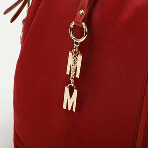 Borsa a spalla in nylon morbida - Bordeaux | Mimì-Muà Firenze
