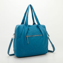 Carica l&#39;immagine nel visualizzatore di Gallery, Borsa a spalla in nylon morbida - Blu ottanio | Mimì-Muà Firenze
