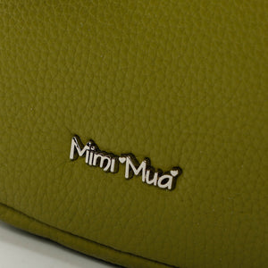 Borsa a tracolla porta cellulare con patta - Verde olio | Mimì-Muà Firenze