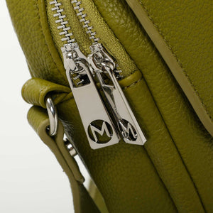 Borsa a tracolla porta cellulare con patta - Verde olio | Mimì-Muà Firenze
