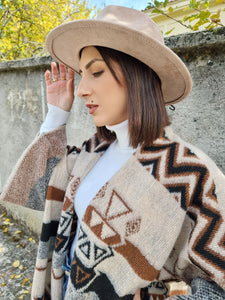Cappello Falda Larga Nabuk Diva Light Camel