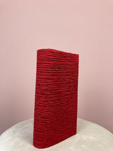 Pochette côtelé - Red Velvet