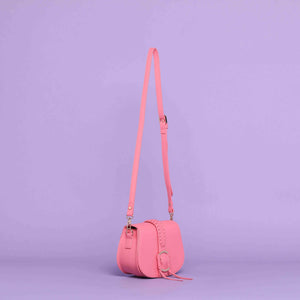 Borsa a tracolla con fibbia - Rosa | Mimì-Muà