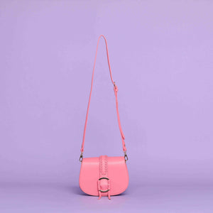 Borsa a tracolla con fibbia - Rosa | Mimì-Muà