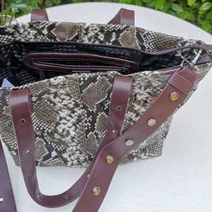 Mimì Muà | Maxi bag effetto pitone | Mimì-Muà | Taupe | Borsa